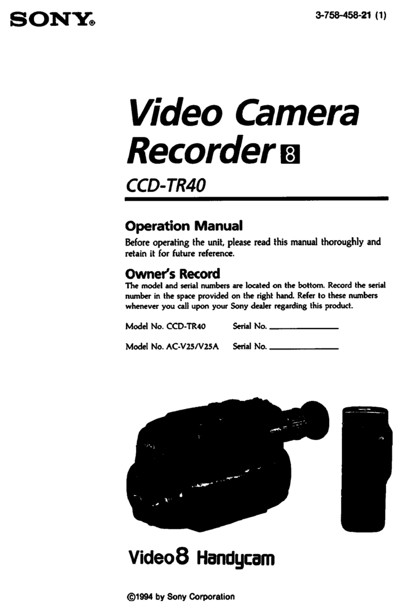 Sony Handycam CCD-TR40 user guide