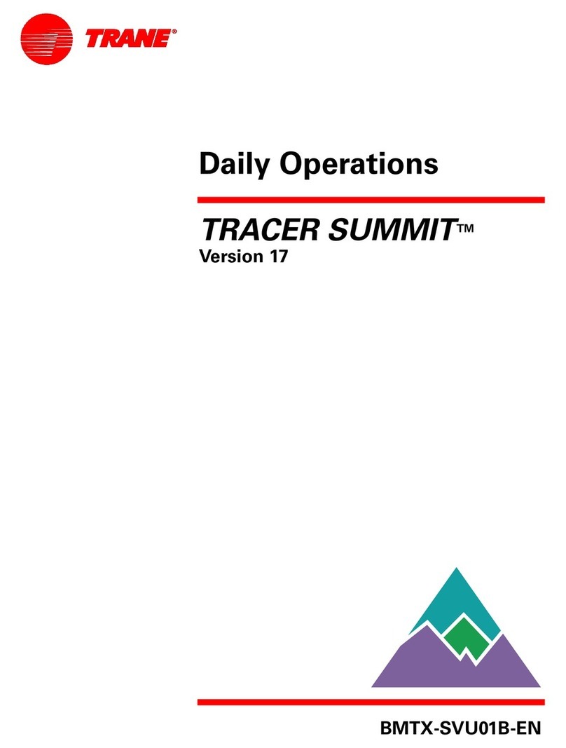 Trane TRACER SUMMIT BMTX-SVU01B-EN User manual