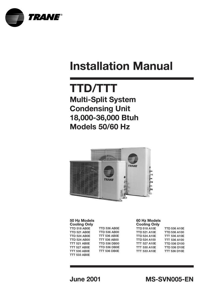 Trane TTD Series User manual