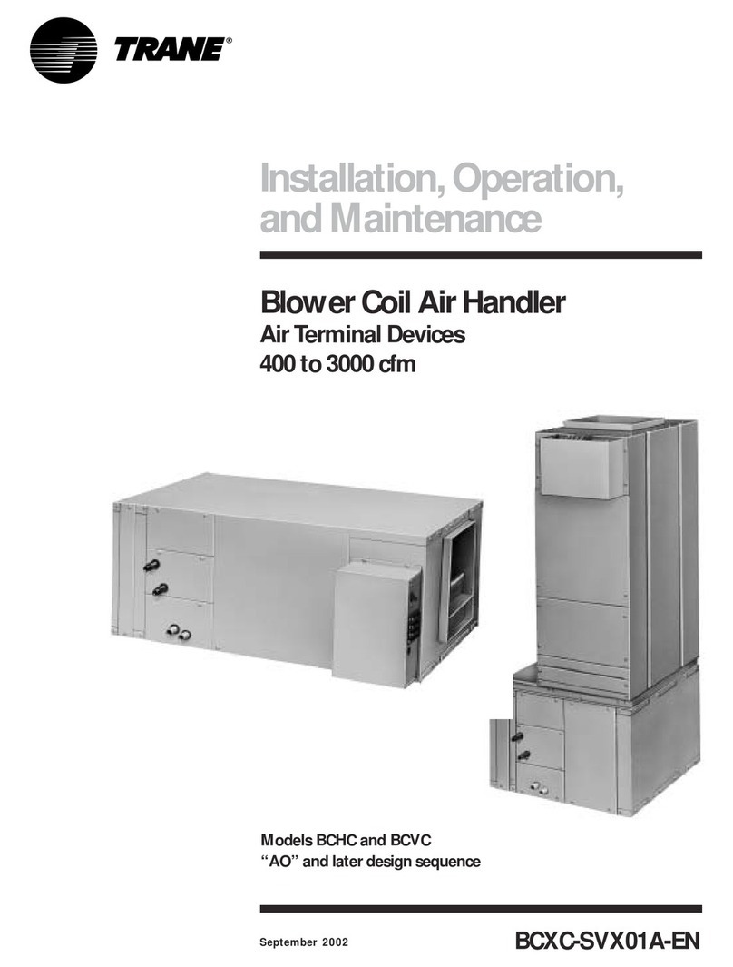 Trane BCHC Installation & operation manual