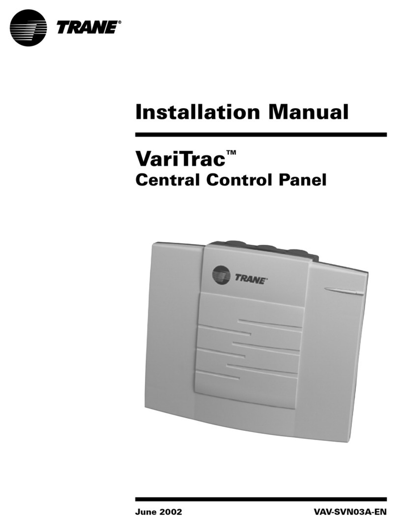 Trane VariTrac VAV-SVN03A-EN User manual