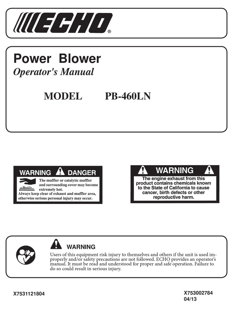 Echo PB-460LN User manual Echo PB-460LN User manual