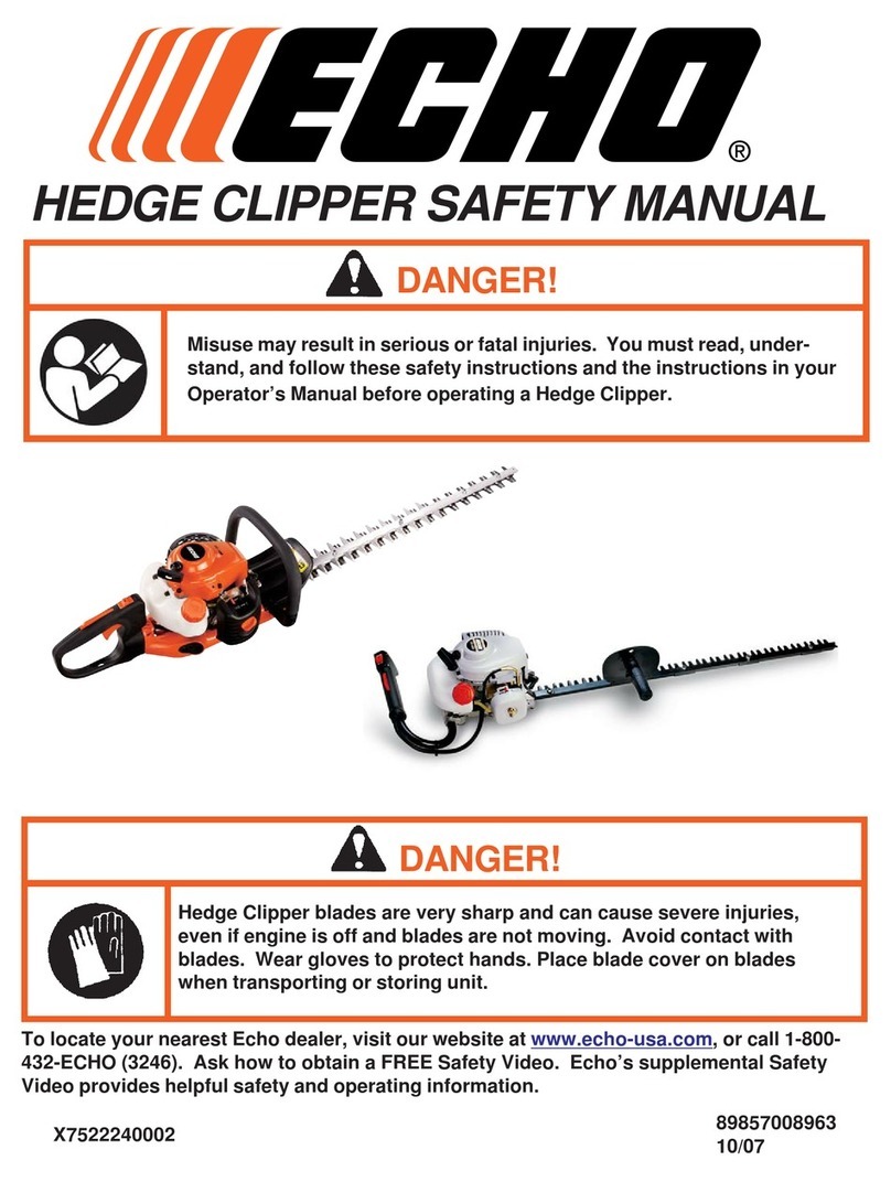 Echo HEDGE CLIPPER User guide