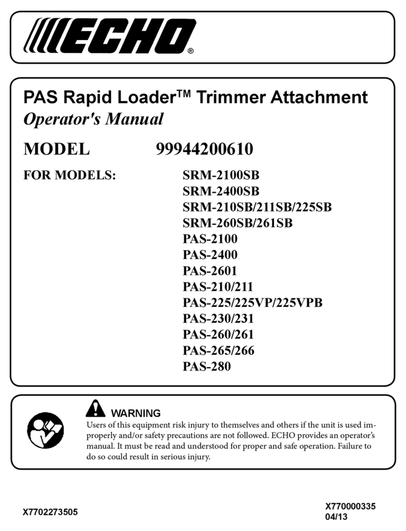 Echo Rapid Loader 99944200610 User manual