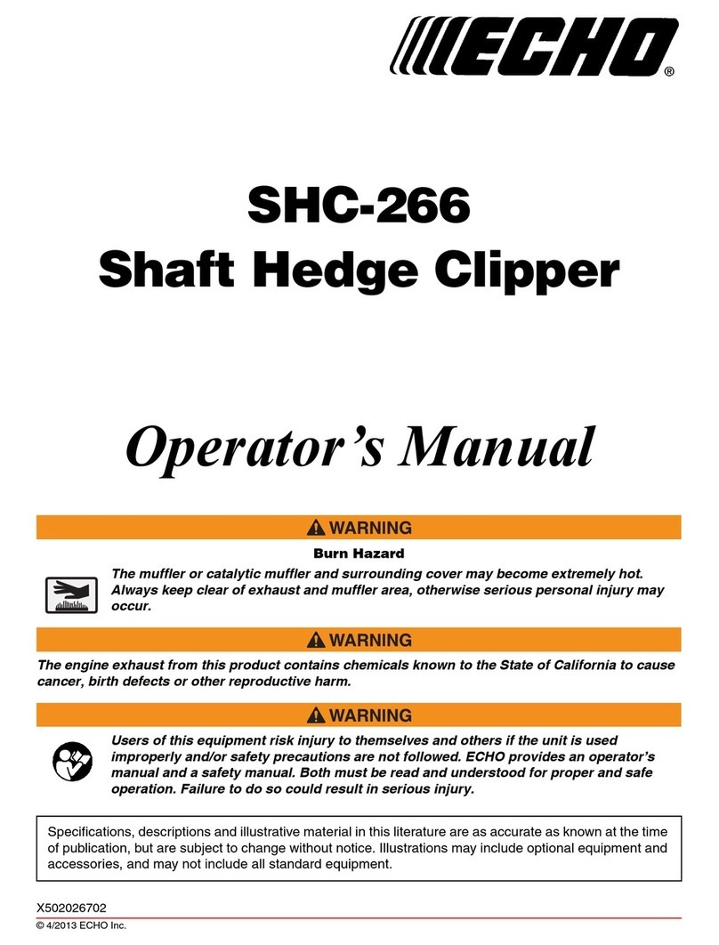 Echo SHC-266 User manual