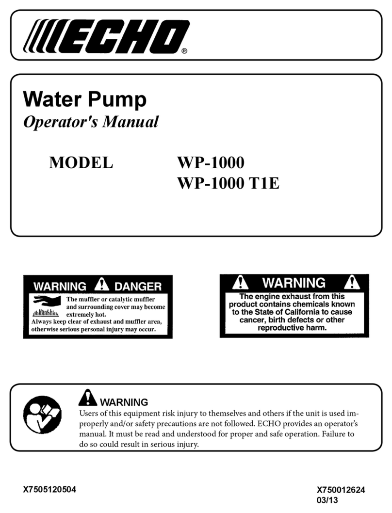 Echo WP-1000 Operator's manual