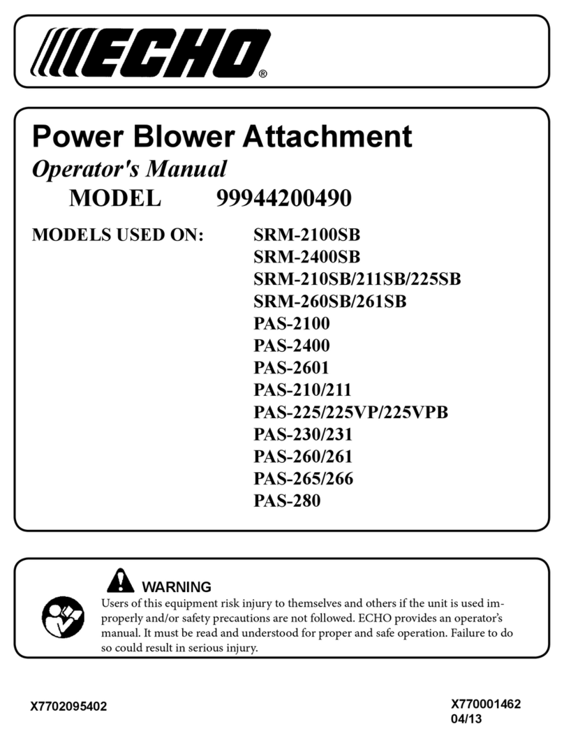 Echo 99944200490 User manual Echo 99944200490 User manual