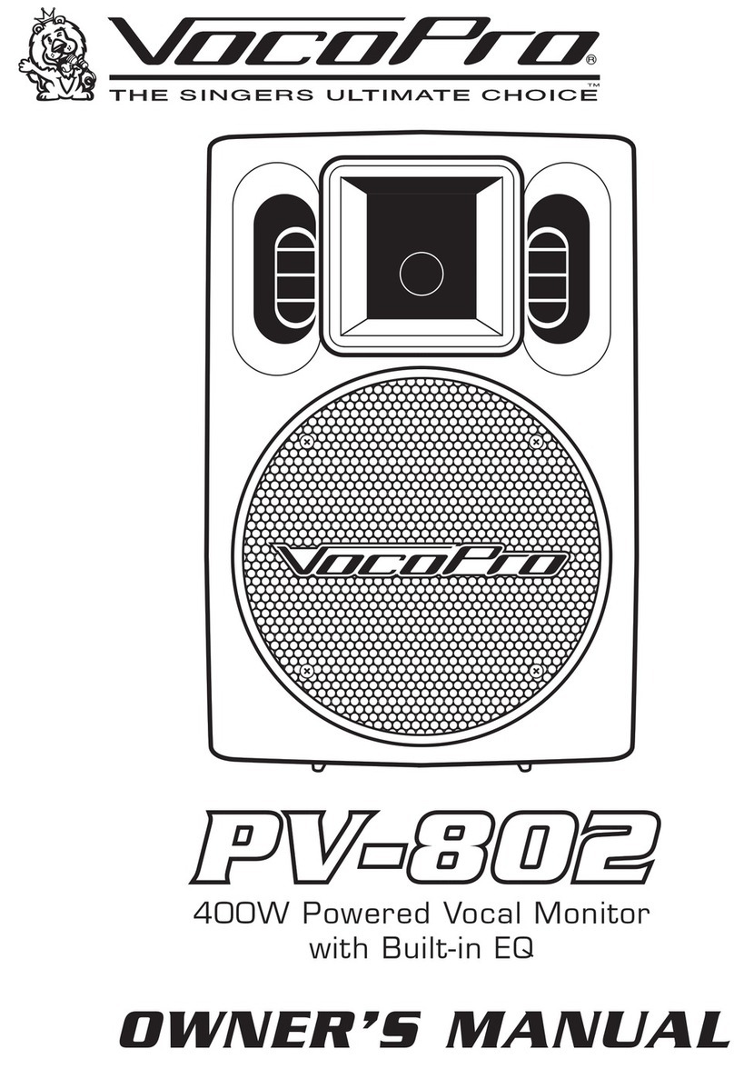 VocoPro PV-802 owner's manual