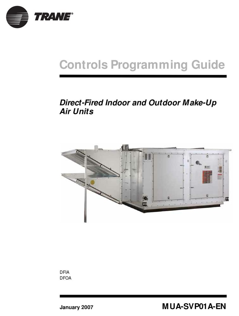 Trane DFIA Operating instructions
