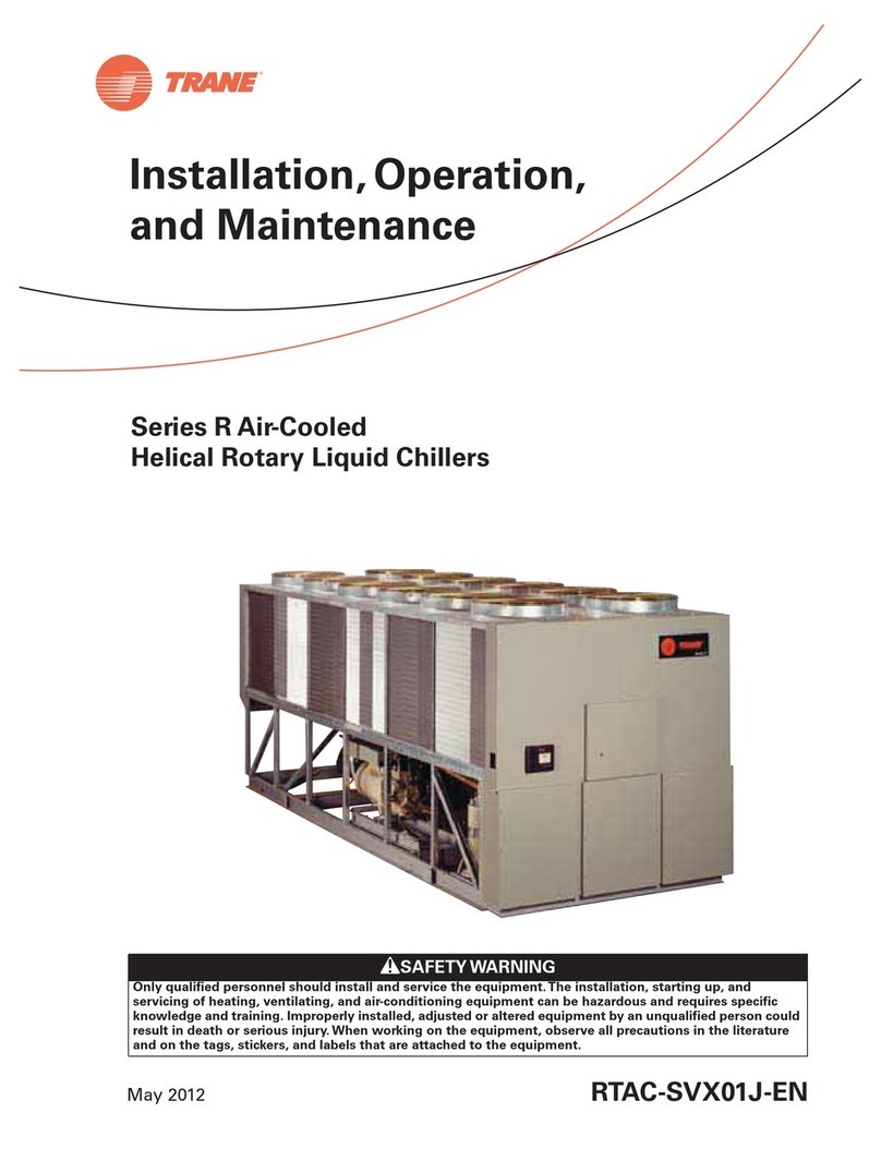 Trane R Series Installation, operation and maintenance