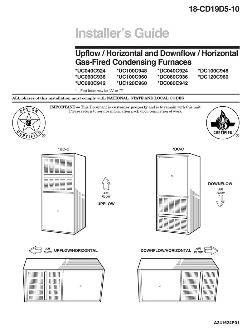 Trane UC SERIES Assembly instructions