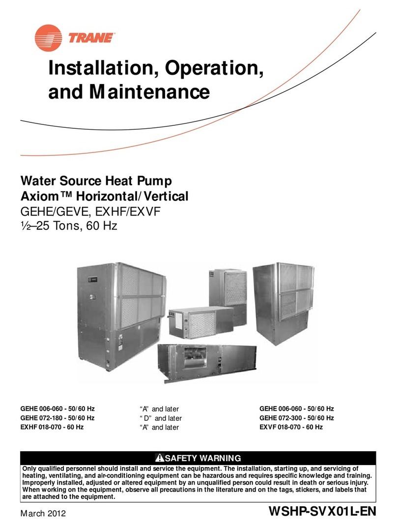 Trane GEHE Product manual