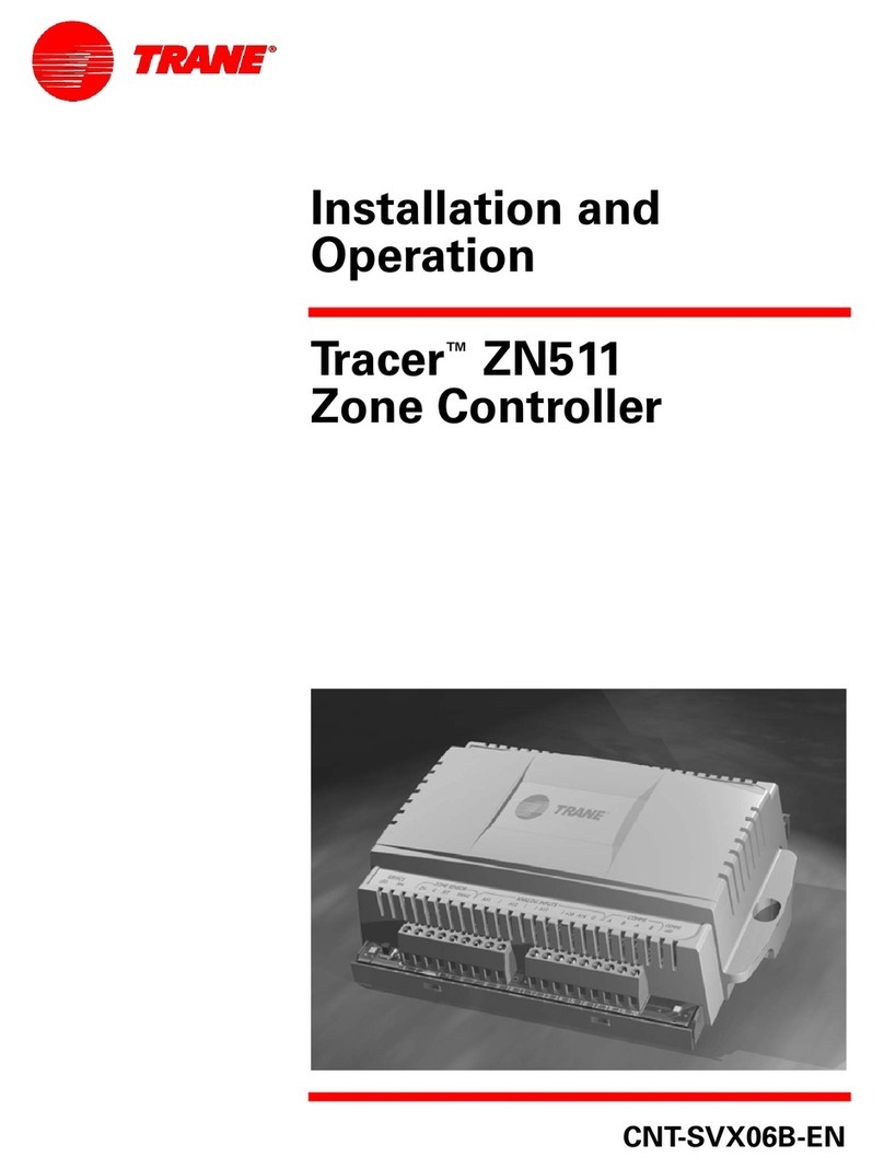 Trane Tracer ZN511 Installation and operation