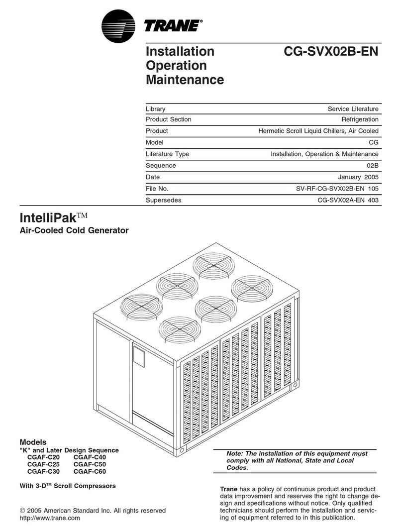 Trane IntelliPak CG-SVX02B-EN User manual