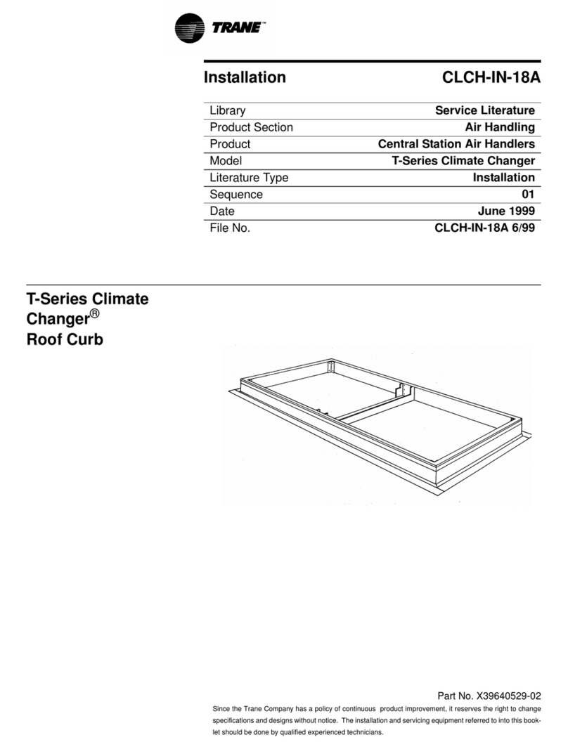 Trane CLCH-IN-18A User manual