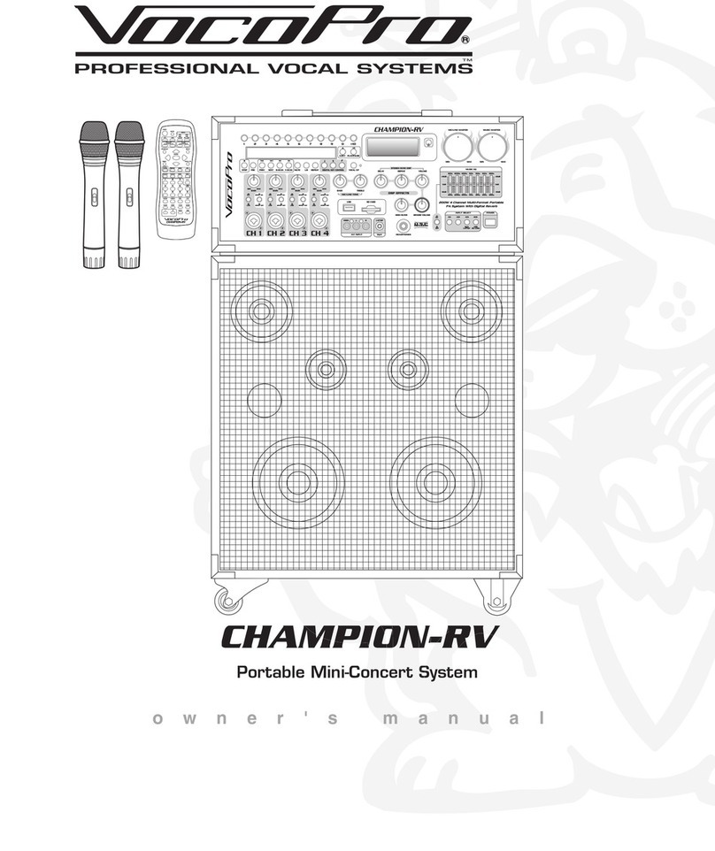 VocoPro CHAMPION-RV owner's manual