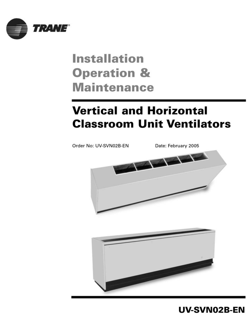 Trane UV-SVN02B-EN Installation operation & maintenance