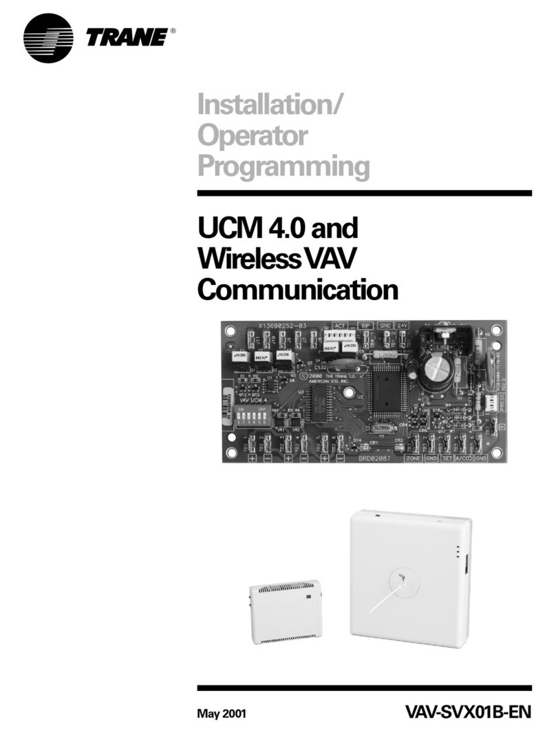 Trane UCM 4.0 and WirelessVAV Communication Specifications