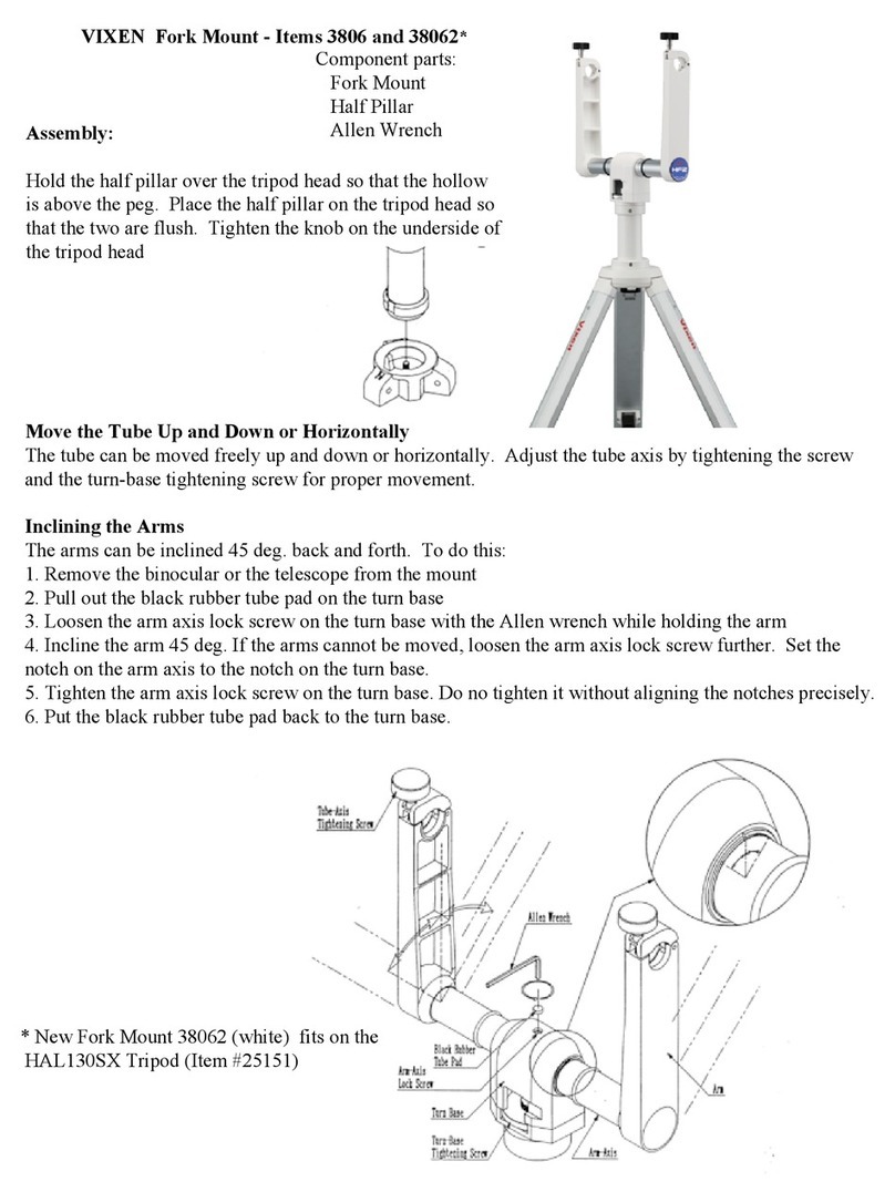 Vixen 3806 User manual Vixen 3806 User manual