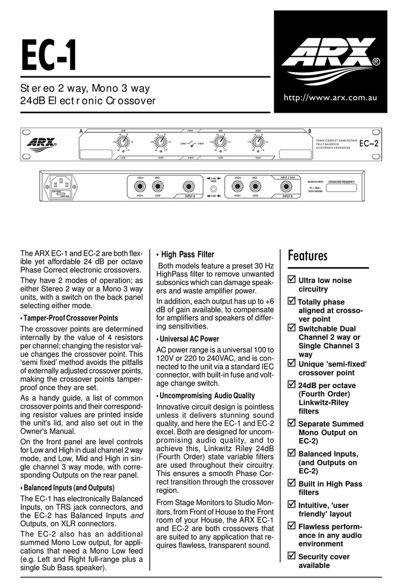 ARX EC-1 User manual