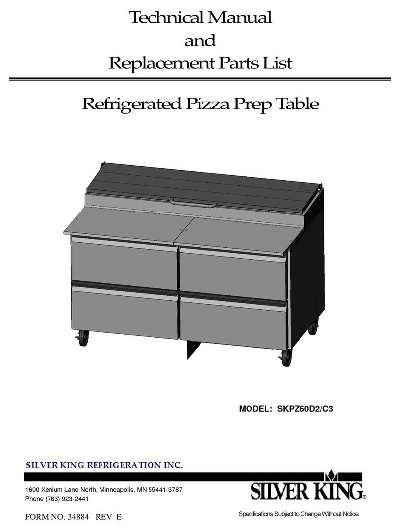 Silver King SKPZ60D2/C3 Technical manual and replacement parts list