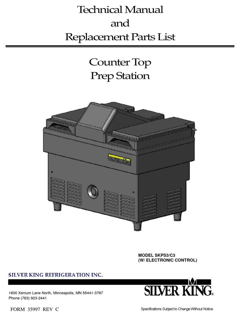 Silver King SKPS3/C3 Technical manual and replacement parts list Silver King SKPS3/C3 Technical manual and replacement parts list