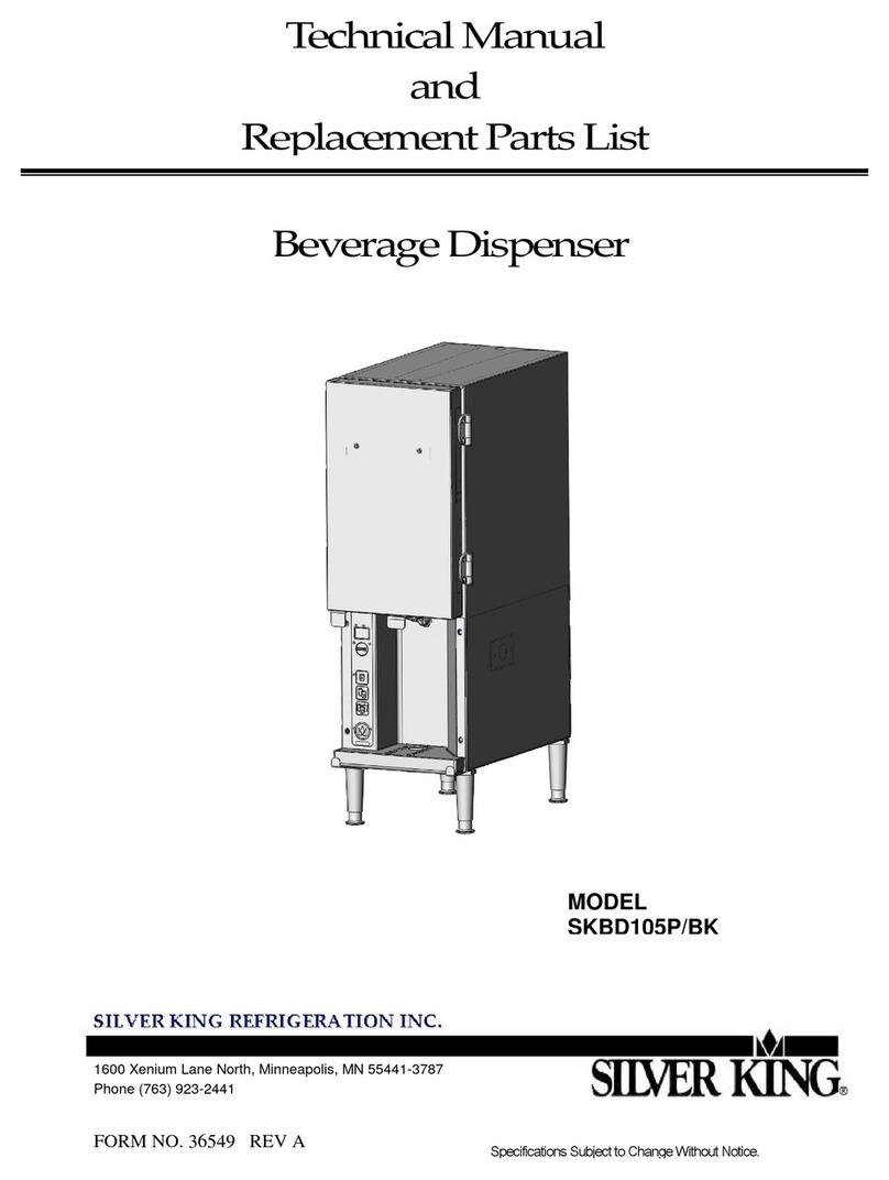 Silver King SKBD105P Technical manual and replacement parts list Silver King SKBD105P Technical manual and replacement parts list