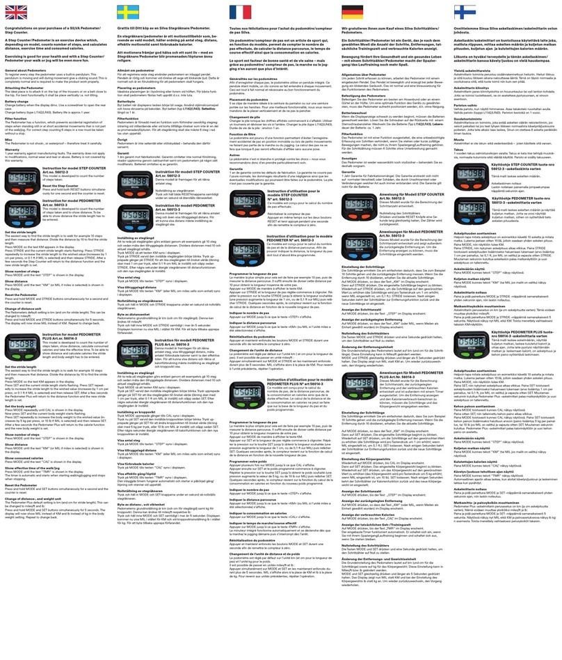 Silva STEP COUNTER User manual