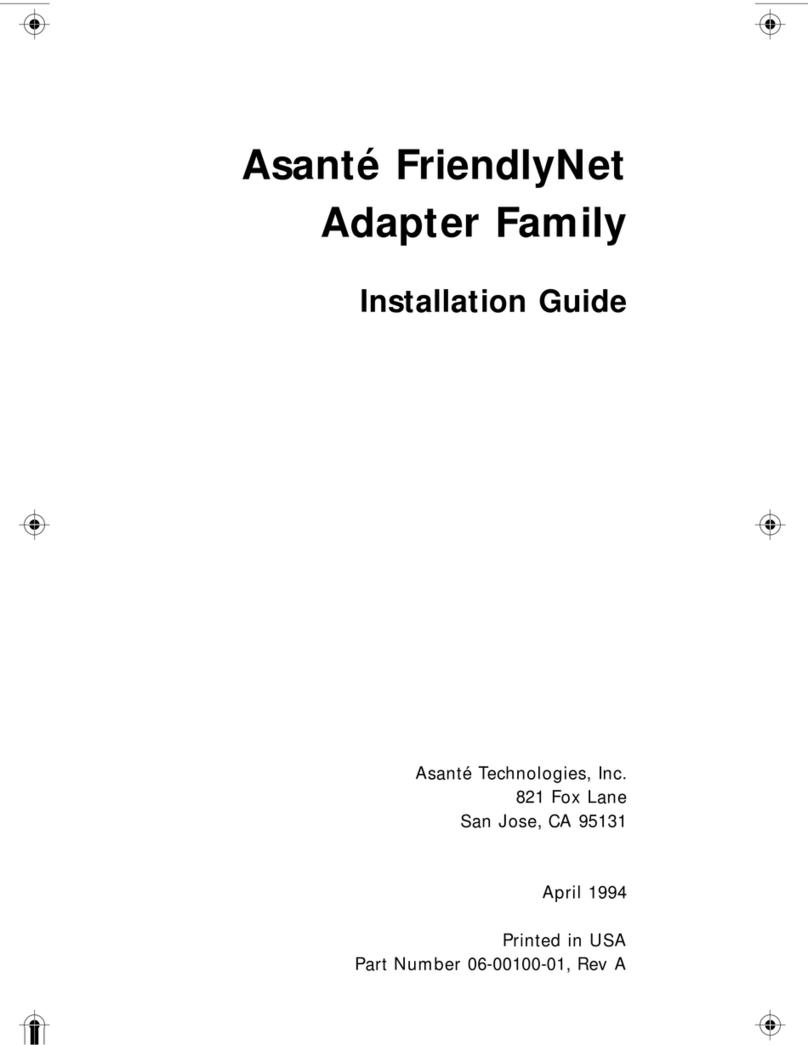 Asante FriendlyNET Wireless USB Adapter User manual