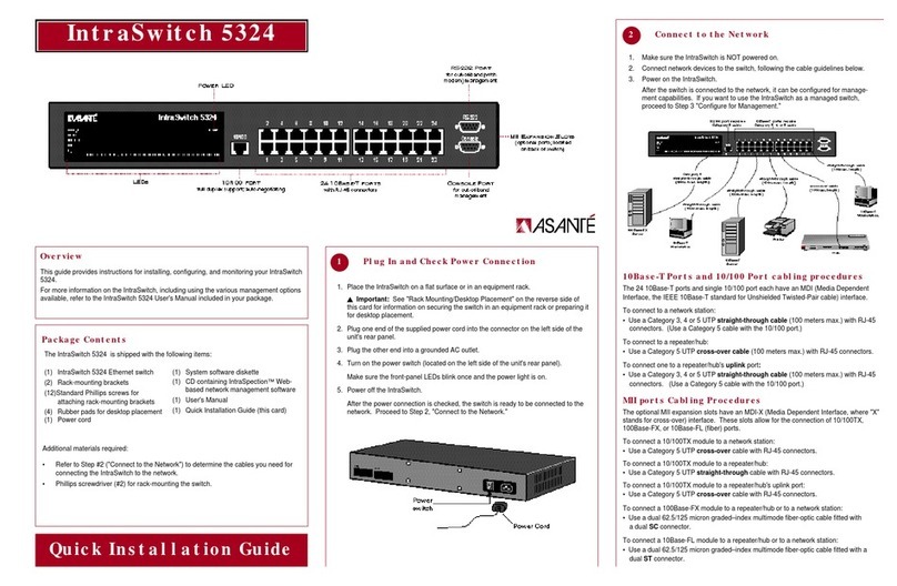 Asante IntraSwitch 5324 Manual