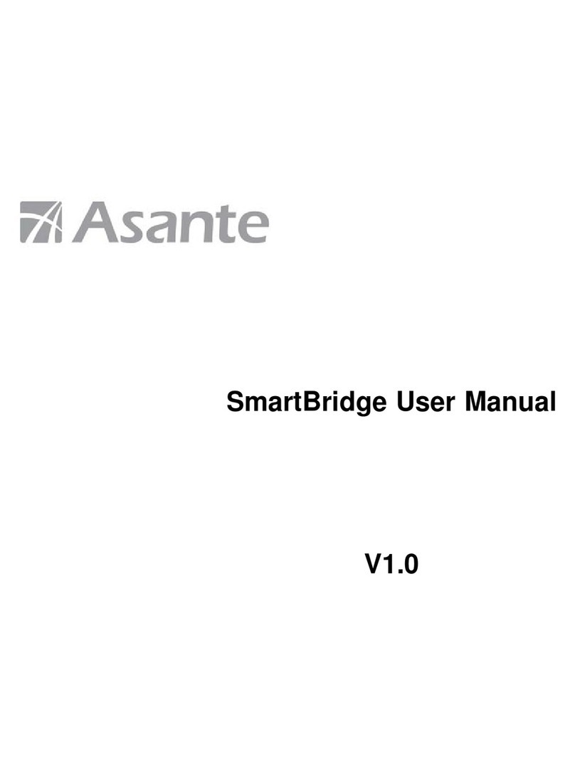 Asante SmartBridge V1.0 User manual