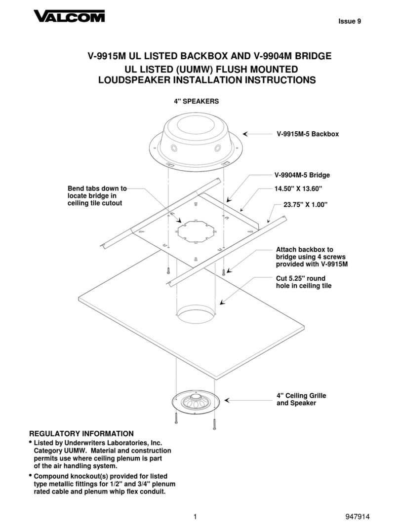 Valcom V-9904M installation instructions