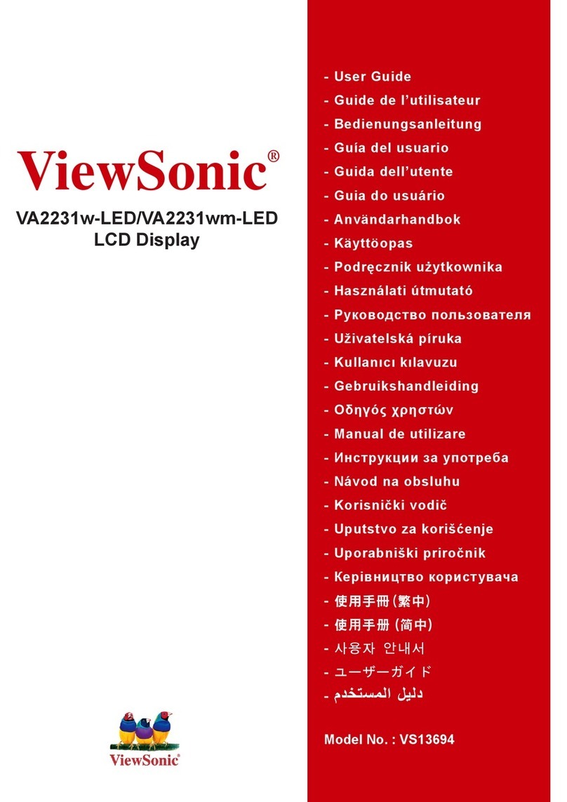 ViewSonic VA2231w-LED Instruction Manual