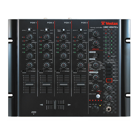 Vestax VMC-004FXu User manual Vestax VMC-004FXu User manual