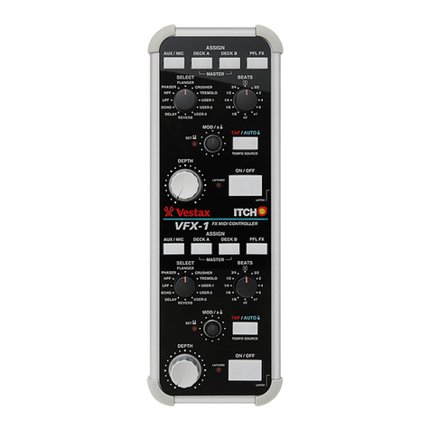 Vestax VFX-1 owner's manual