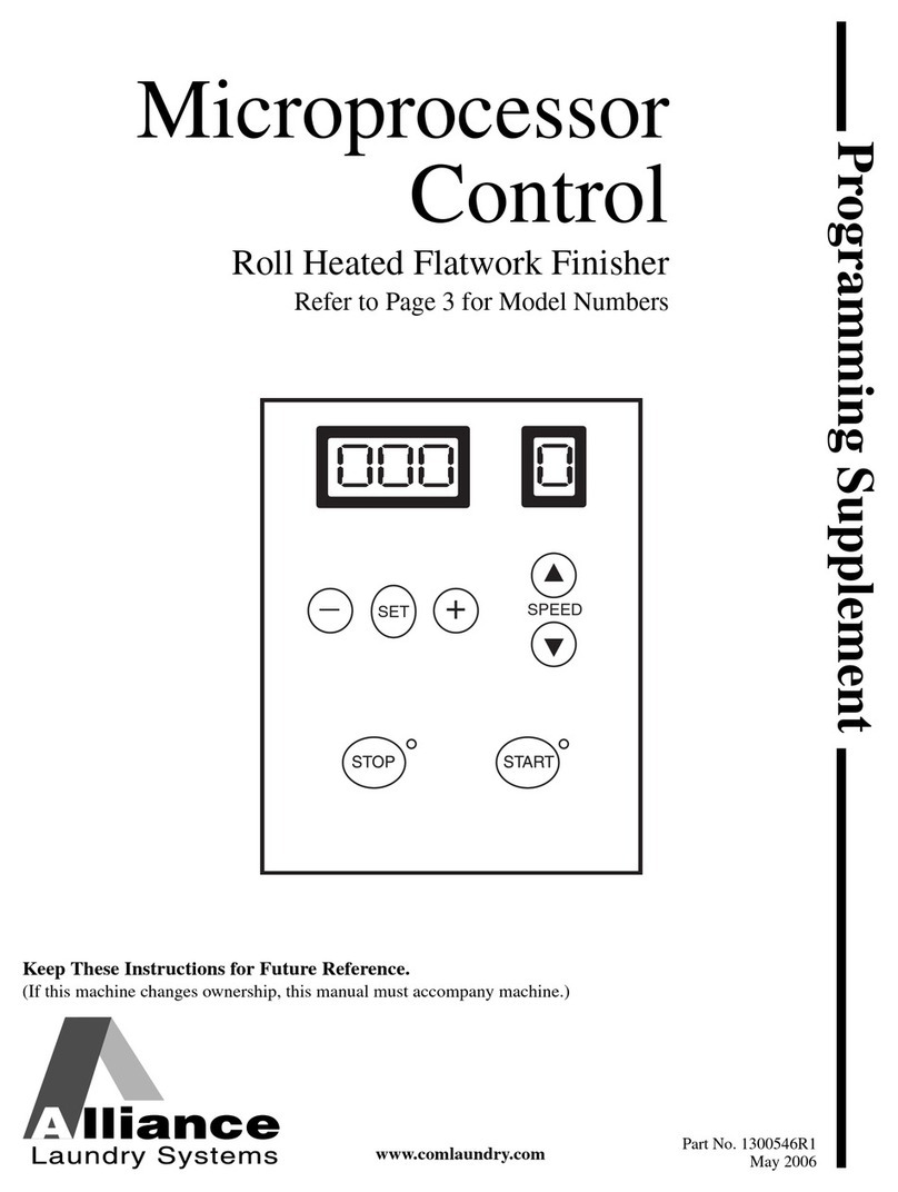 Alliance Laundry Systems UD08F055 Owner's manual