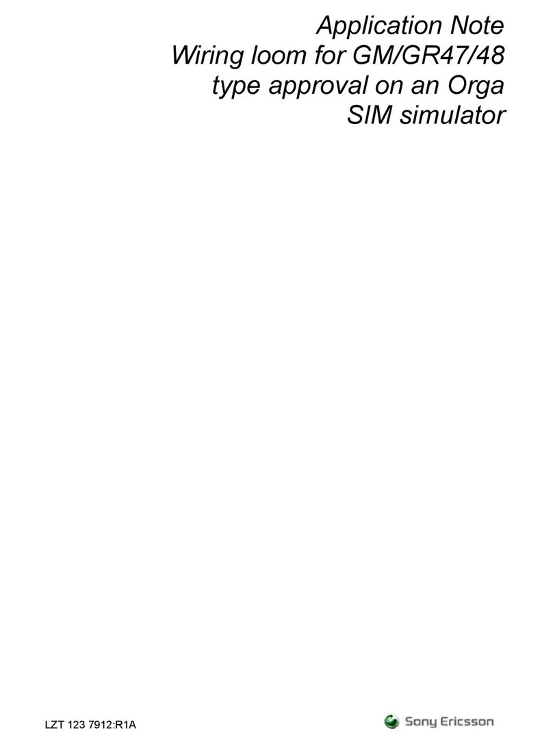 Sony Ericsson GR47 Installation and operating instructions