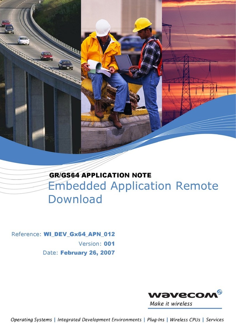 Wavecom GR64 Installation and operating instructions