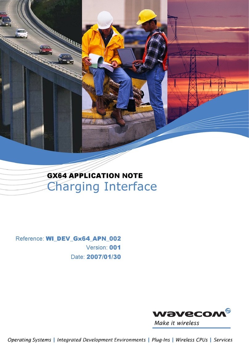 Wavecom GX64 Application note
