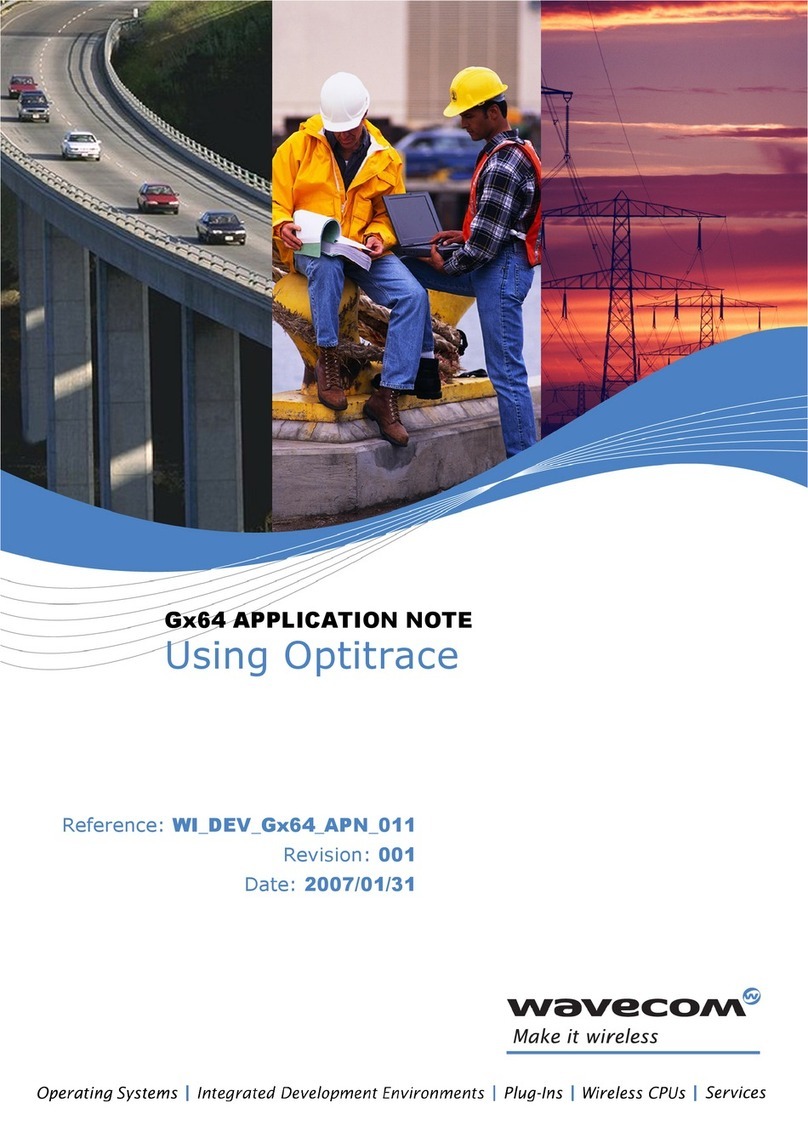 Wavecom GX64 Application note