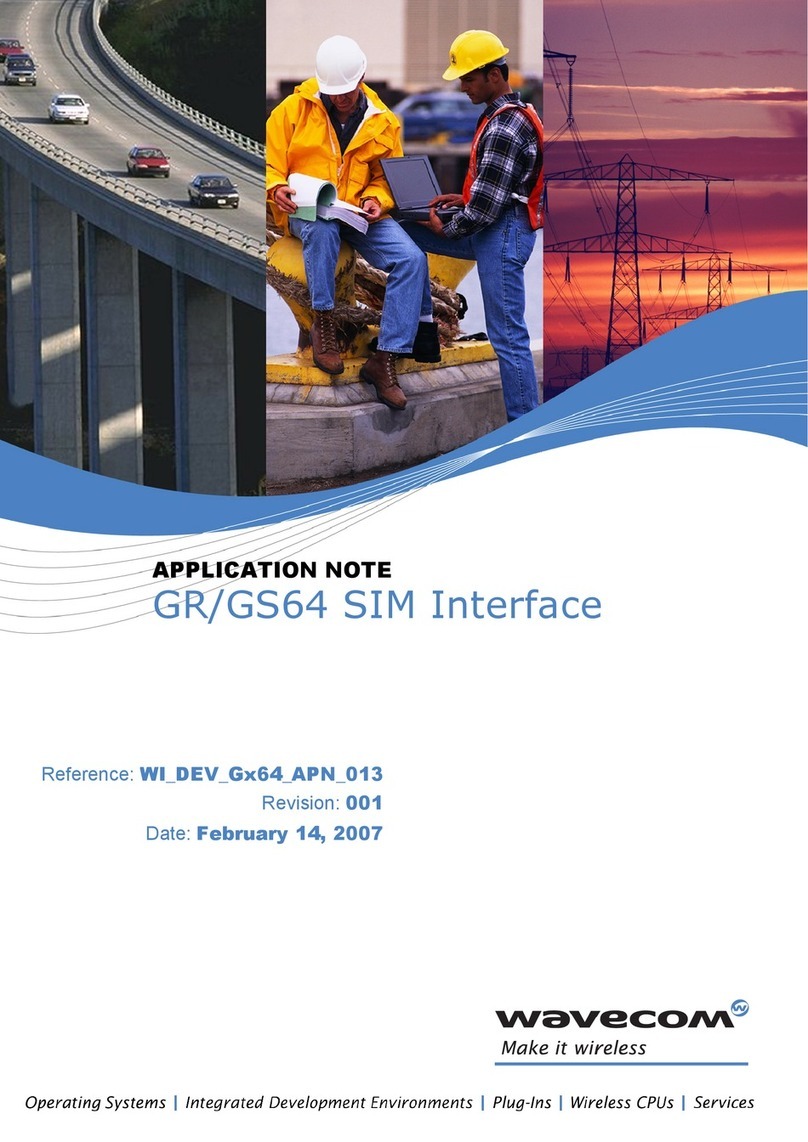 Wavecom GR64 Application note