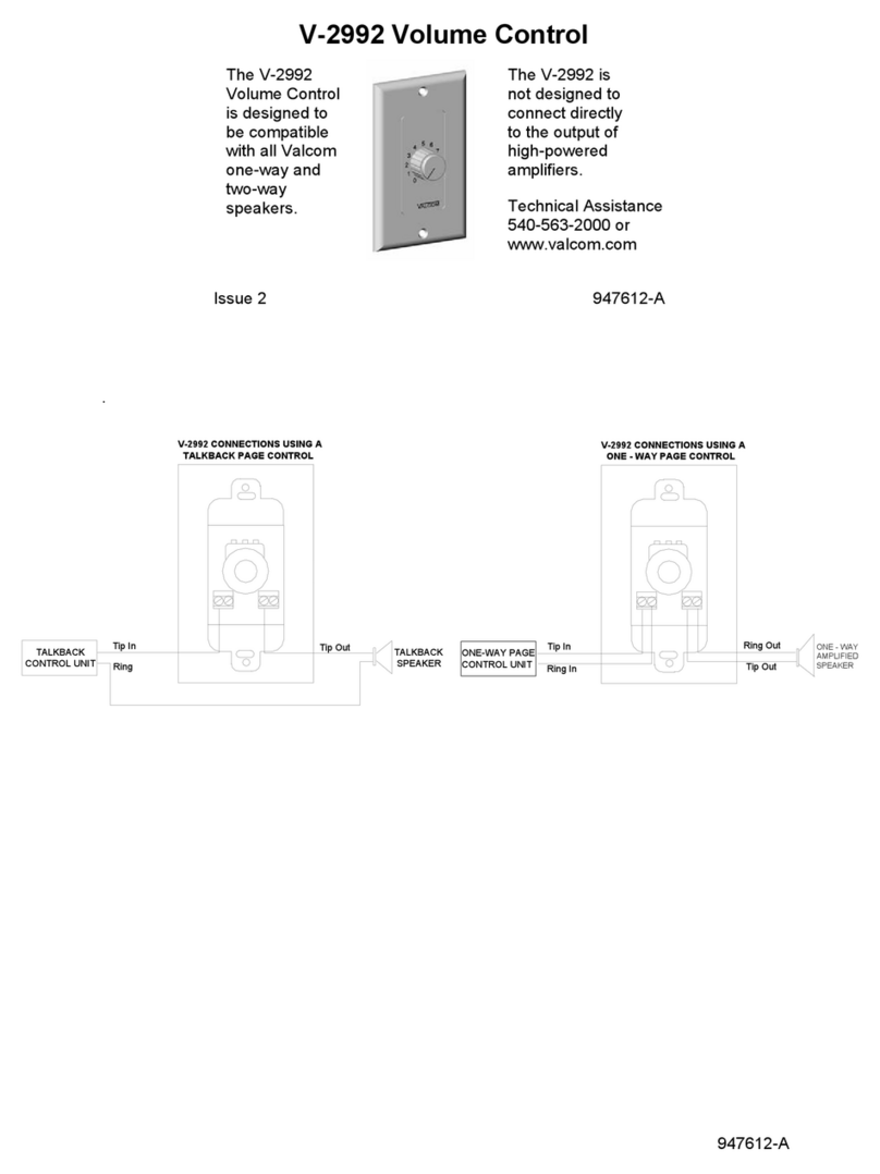 Valcom V-2992 User manual