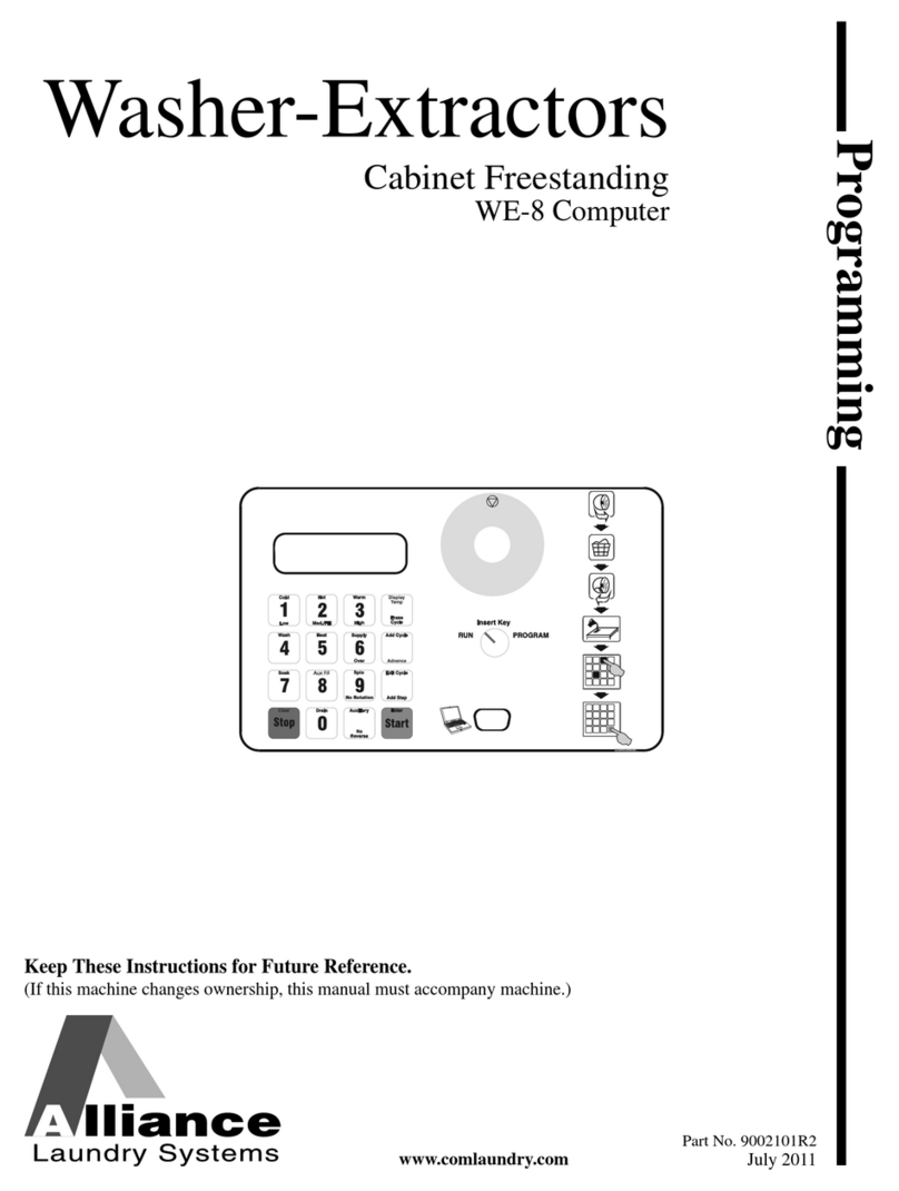 Alliance Laundry Systems UX55PVXF6 Owner's manual