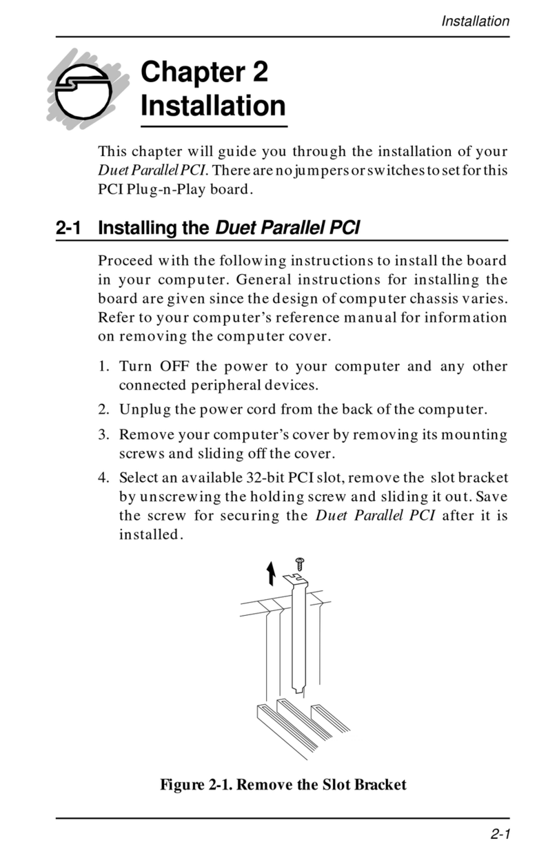 SIIG Duet Parallel PCI Installation