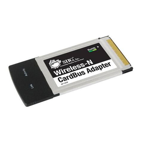 SIIG Wireless-N CardBus Adapter Quick installation guide