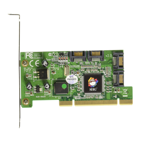SIIG Serial ATA 4-Channel PCI Quick installation guide