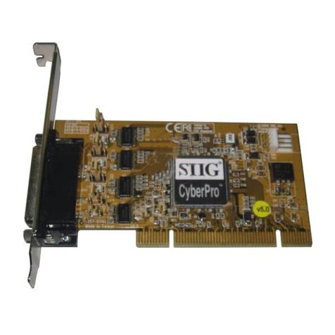 SIIG CyberPro PCI 4S User manual