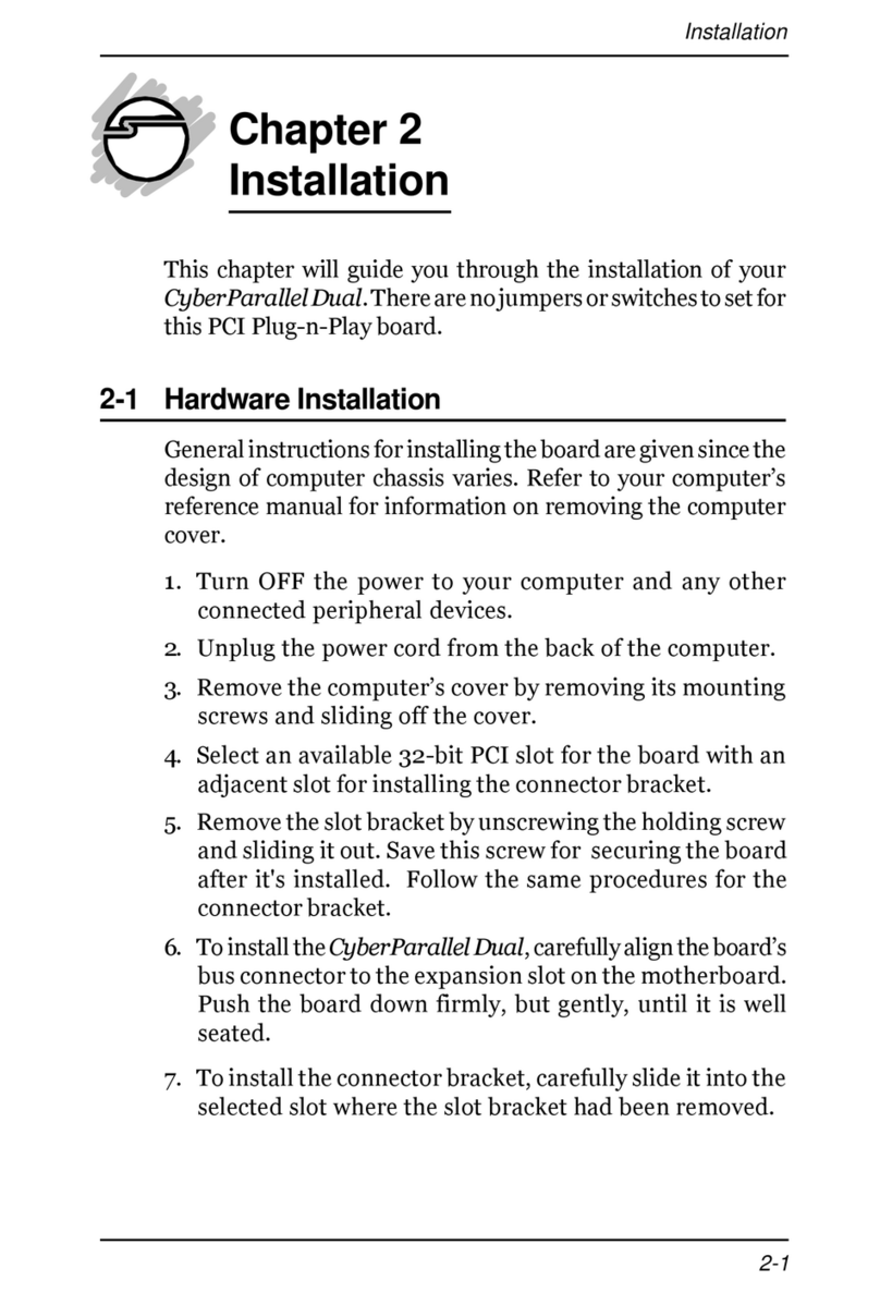SIIG CyberParallel Dual User manual