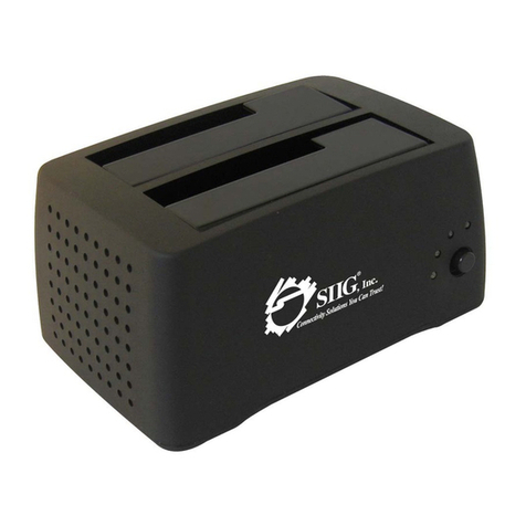 SIIG Cool Dual SATA to USB 2.0 Docking Quick installation guide