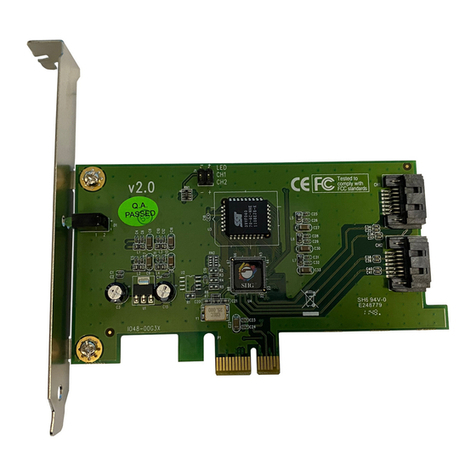 SIIG SATA II PCIe RAID Quick installation guide